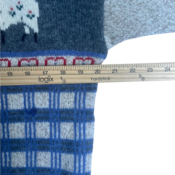 Vintage Eddie Bauer Wool Cardigan Sweater Women Medium Grey Cottagecore Grandma - Picture 9 of 12